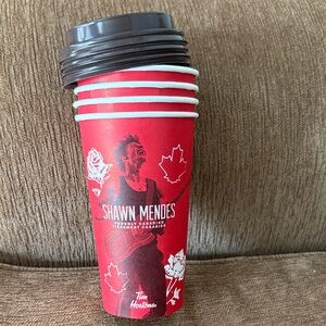 Shawn Mendes Tim Hortons Red Cups x 4 new